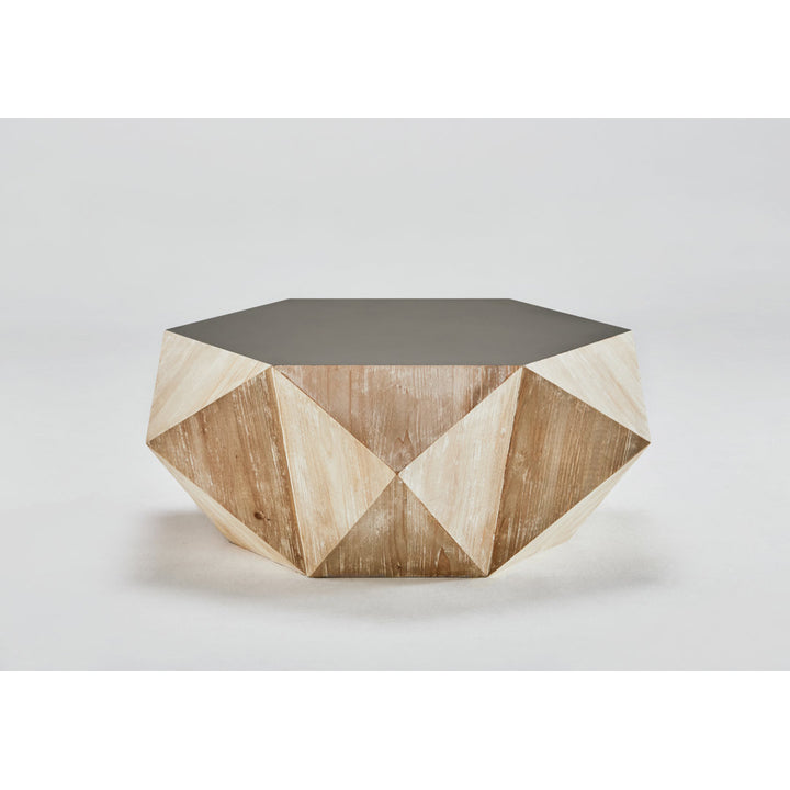 Raymundo Solid Wood Pedestal Coffee Table George Oliver