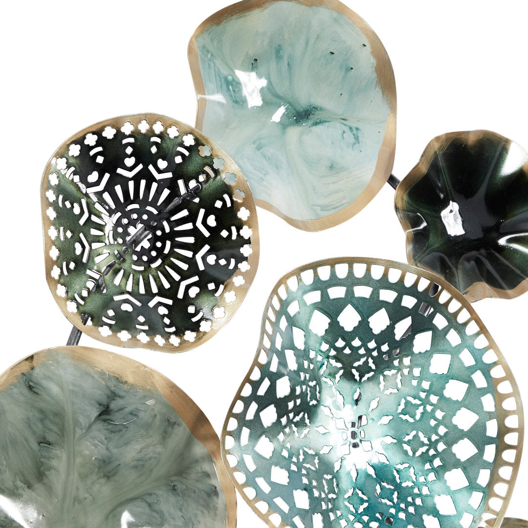 Hench Metal 3D Overlapping Discs Plate Home Wall Decor Dakota Fields