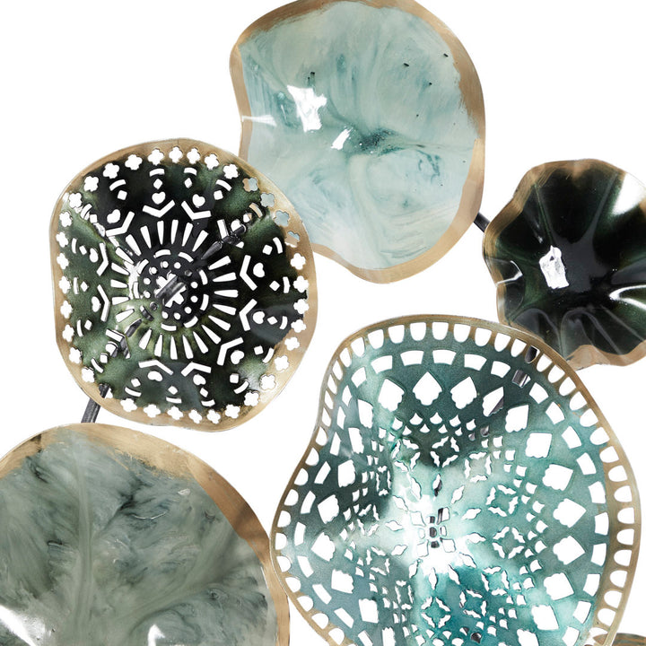 Hench Metal 3D Overlapping Discs Plate Home Wall Decor Dakota Fields