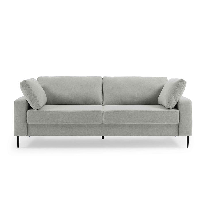 Jeses MINIMORE Modern Style Etta 84.3" Mid-Century Modern Design Sofa Corrigan Studio® Fabric: Light Gray Linen Blend