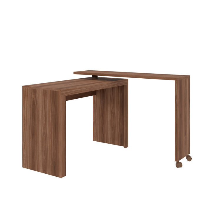Duffy L-Shape Desk Mercury Row® Color: Nut Brown