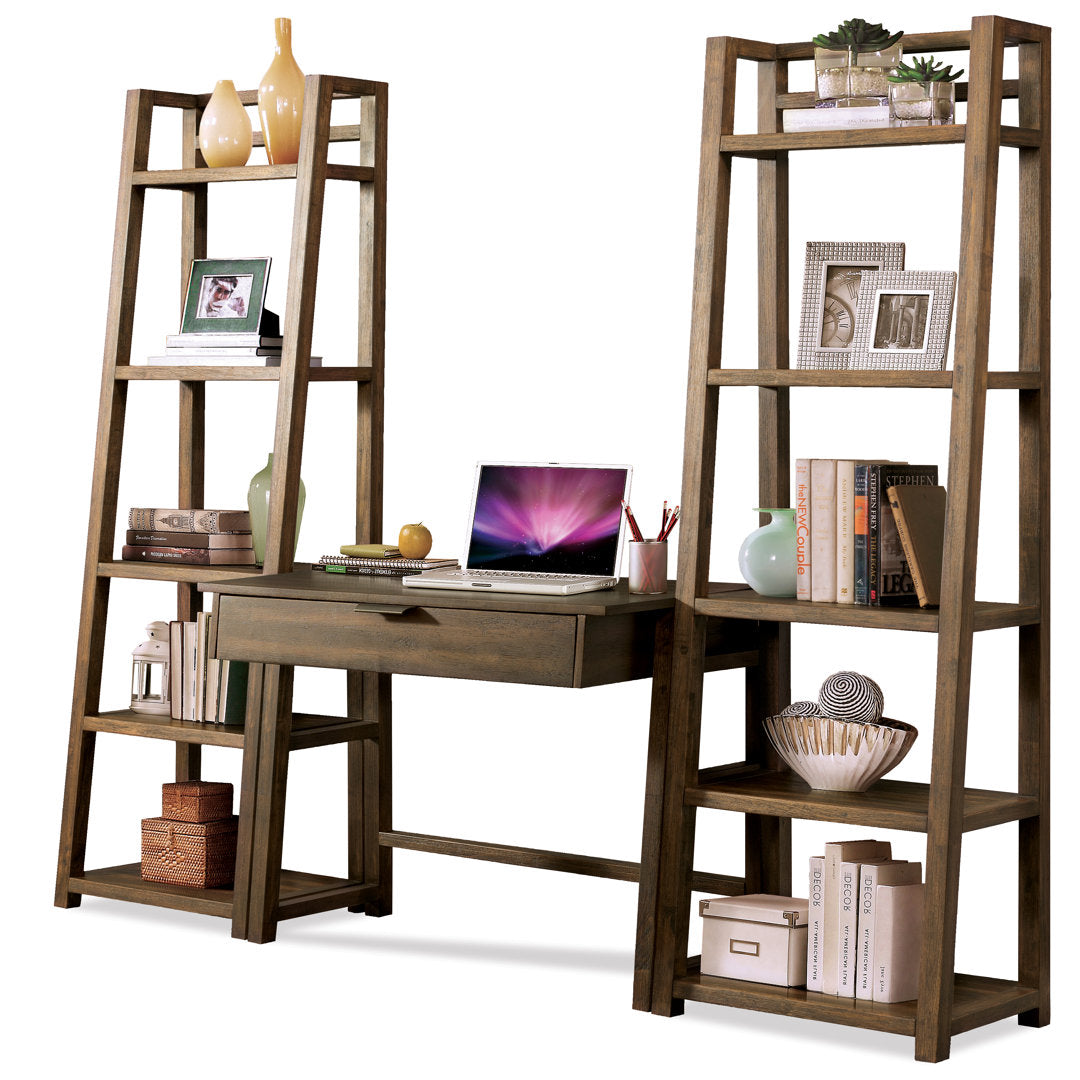 Bridgnorth 72" H x 24" W Solid Wood Ladder Bookcase Greyleigh™ Color: Brushed Acacia
