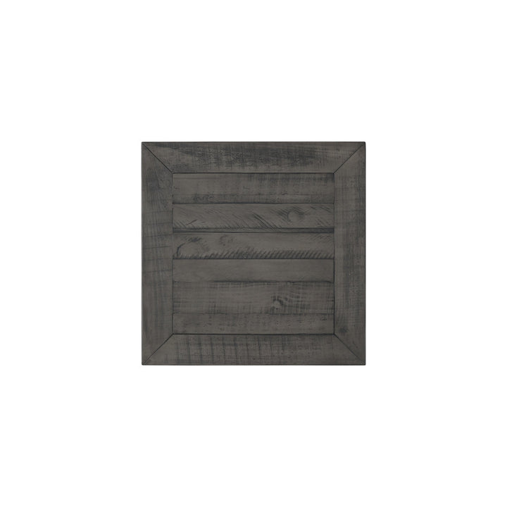 Holliman End Table with Storage Lark Manor™ Color: White/Gray