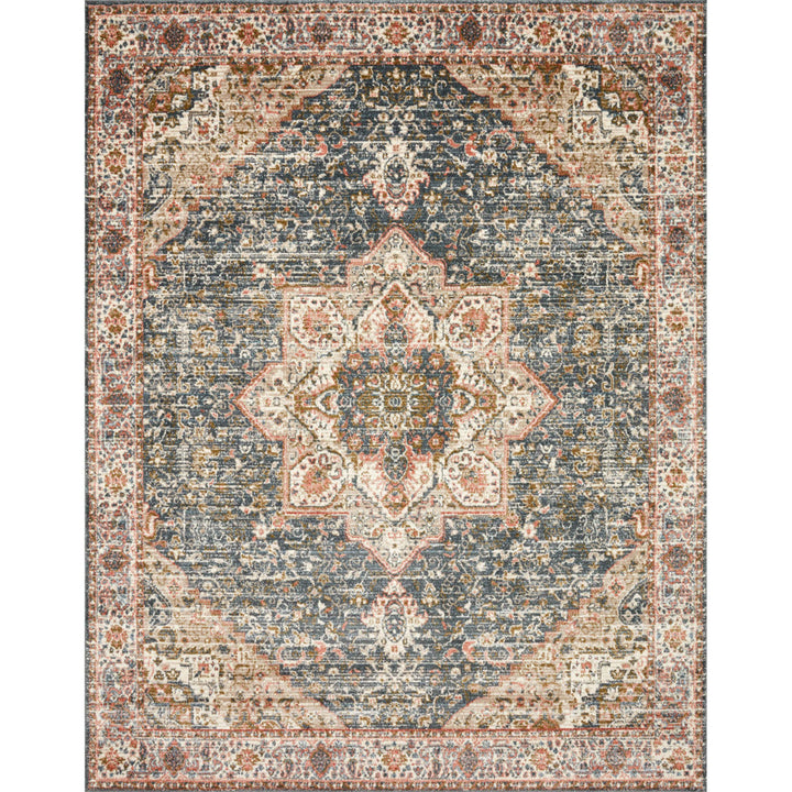 Worchester Oriental Navy/Red Area Rug Bungalow Rose Rug Size: Rectangle 2'7" x 4'