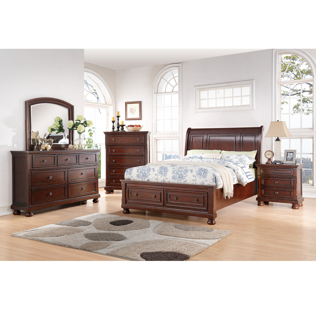Alyvea 5 Drawer 40" W Chest Lark Manor™ Color: Cherry