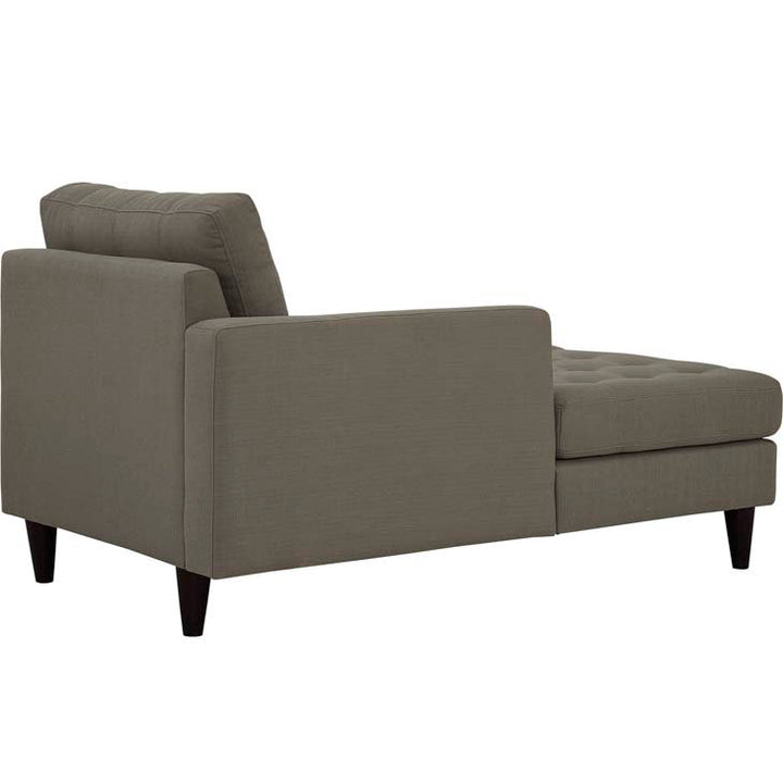 Modway Carson Carrington Humlebaek Right-Arm Upholstered Fabric Chaise Modway Upholstery Color: Granite Orientation: Left Hand Facing