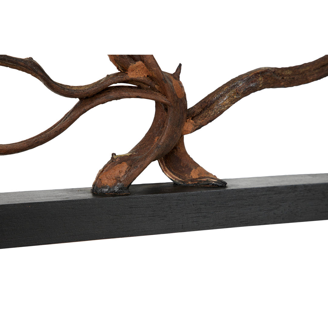 Rectangular Bauhinia and Teak Wood Wall Décor World Menagerie