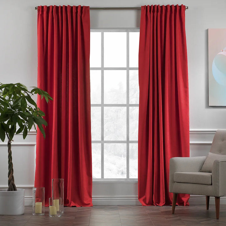 Extra wide x Extra Long Custom Made Decorative Single Panel Lilijan Home & Curtain Curtain Color: Dark Green Size per Panel: 100" W x 144" L