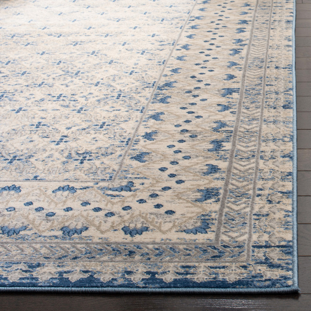 Llana Performance Oriental Rug Bungalow Rose Rug Size: Square 9'
