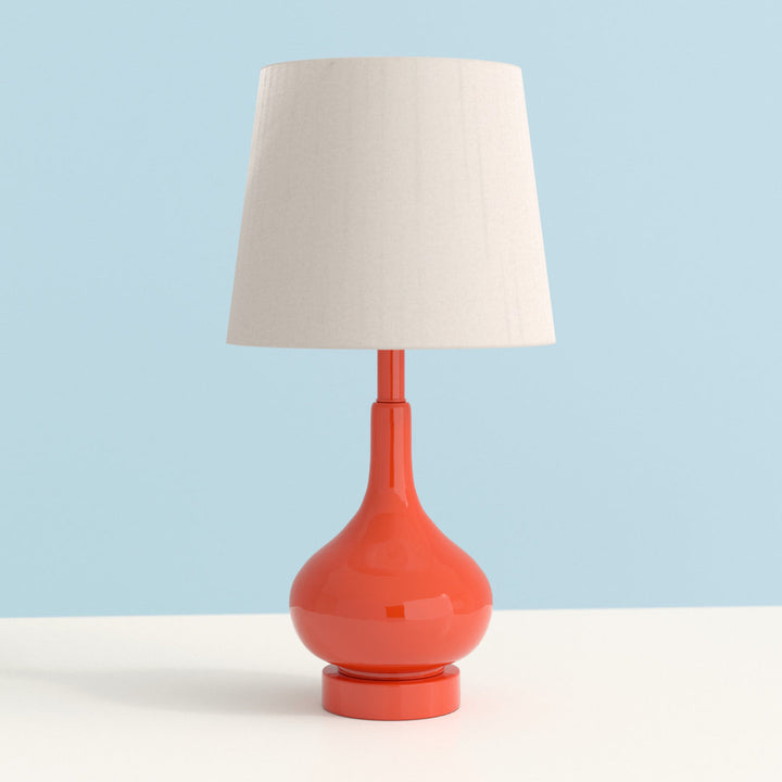 Mikac 17.5" Table Lamp Charlton Home® Base Color: Orange