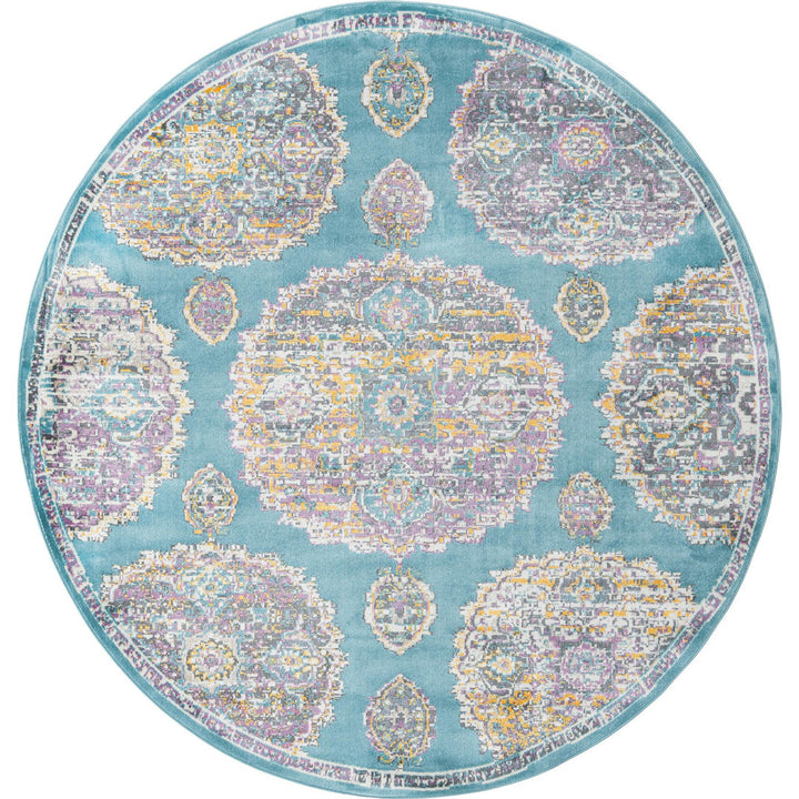 Paragon Rug_Blue Rugs.com Rug Size: Round 5'5"