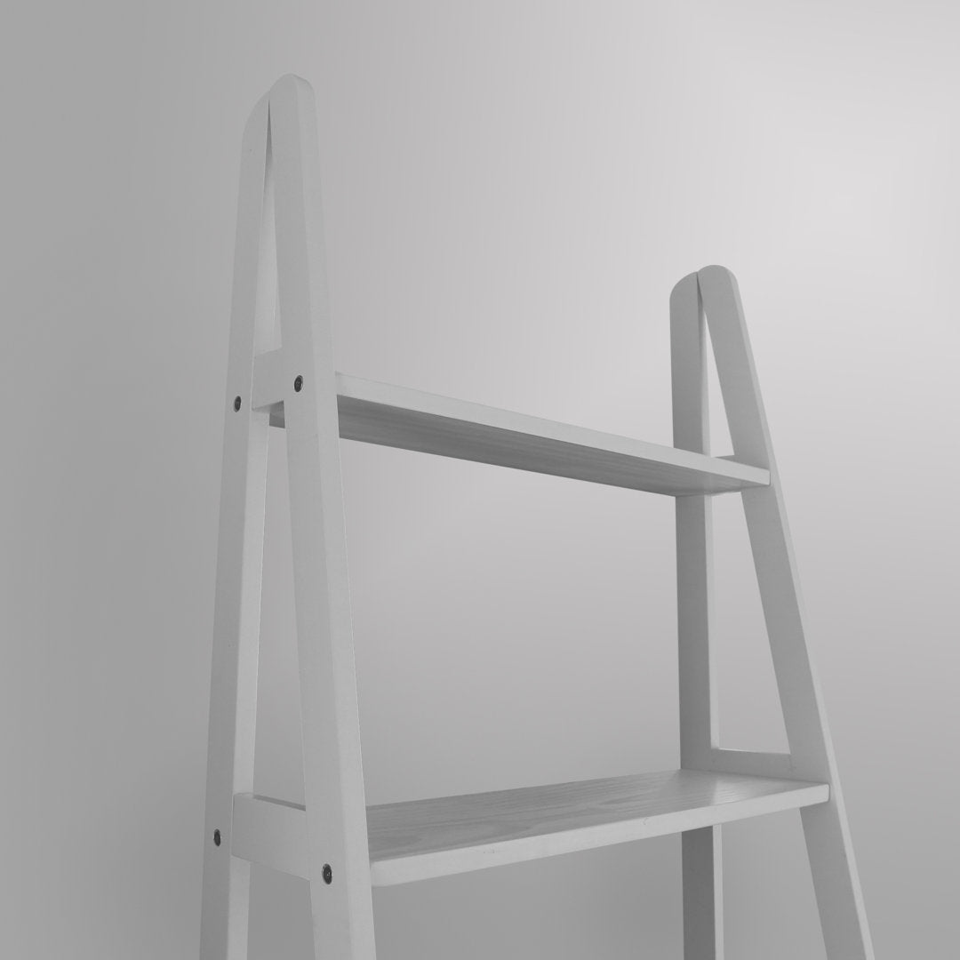 Natrona 72.5" H x 25.25" W Solid Wood Ladder Bookcase Zipcode Design™ Color: White
