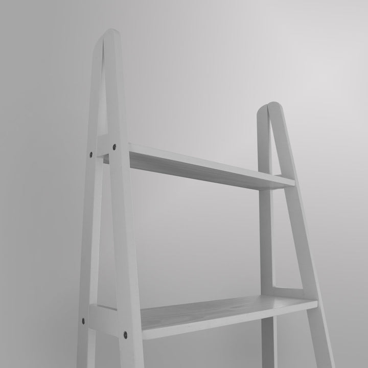 Natrona 72.5" H x 25.25" W Solid Wood Ladder Bookcase Zipcode Design™ Color: White
