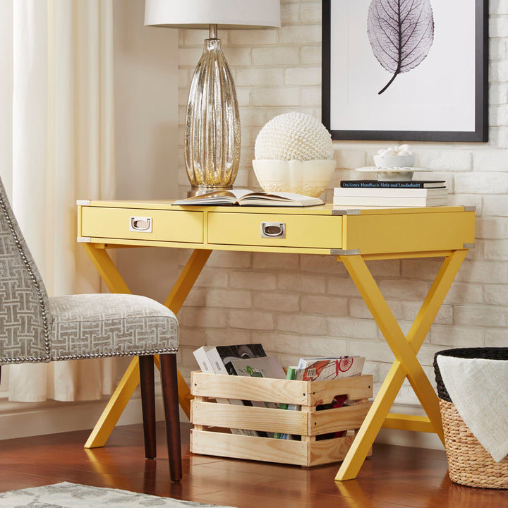 Whetzel Desk Mercury Row® Color: Yellow