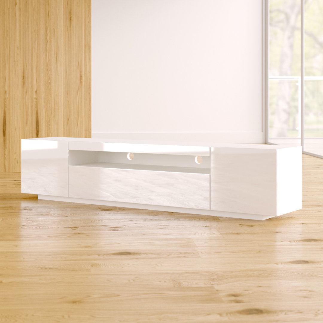 Kenyette TV Stand for TVs up to 79" Latitude Run® Color: White