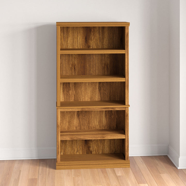 Alexsia 69.76" H x 35.28" W Standard Bookcase Lark Manor™ Color: Oiled Oak