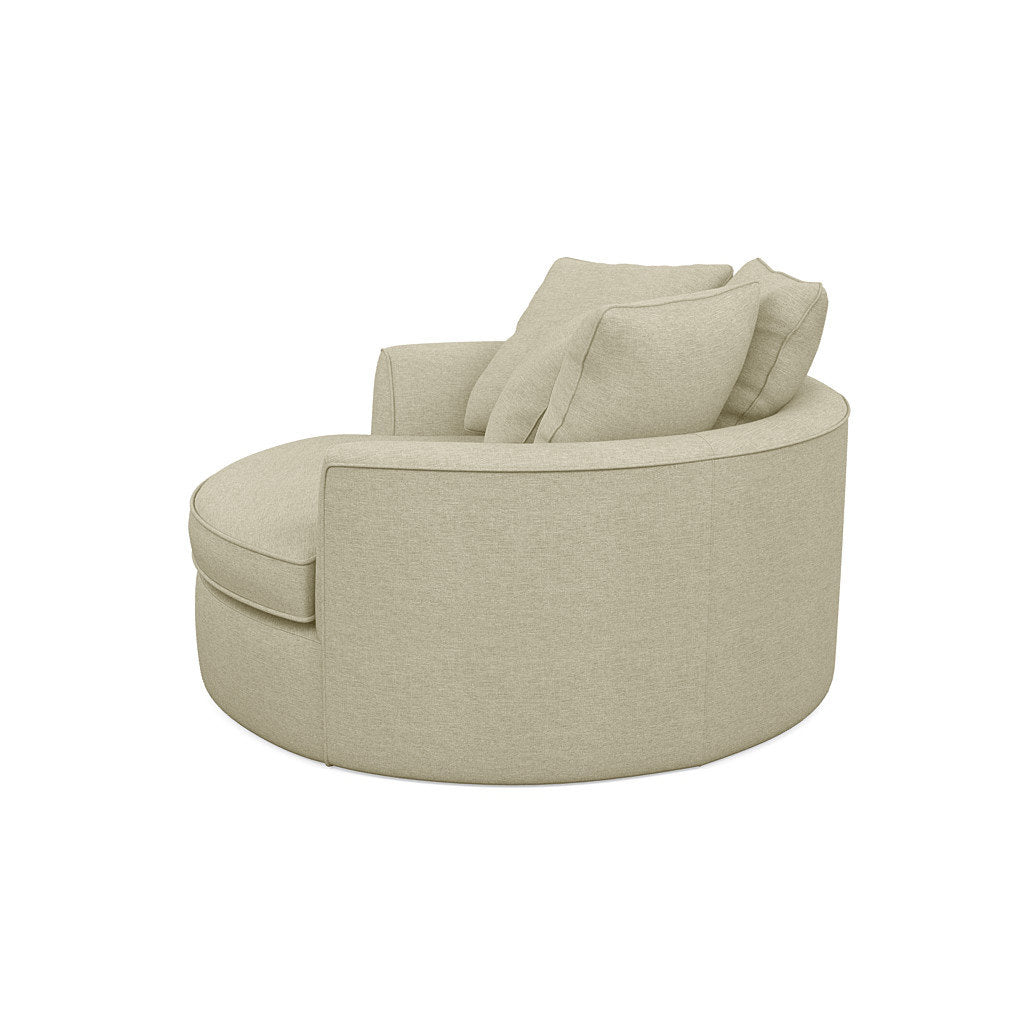 Ashonte Anjuan 61" Wide Polyester Barrel Chair Wade Logan® Fabric: Jango Sandstone