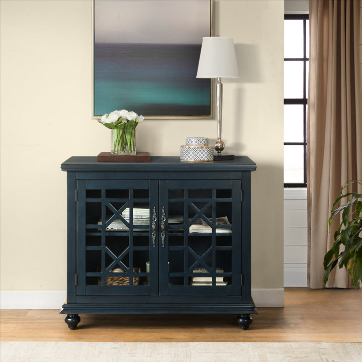 Ahmara 2 - Door Accent Cabinet Three Posts™ Color: Catalina Blue