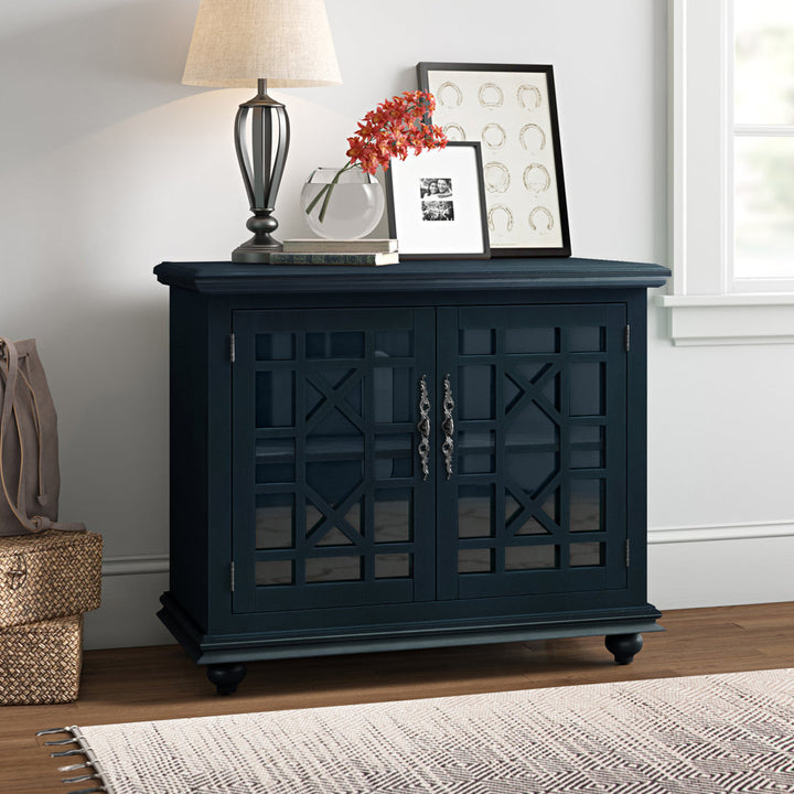 Ahmara 2 - Door Accent Cabinet Three Posts™ Color: Catalina Blue