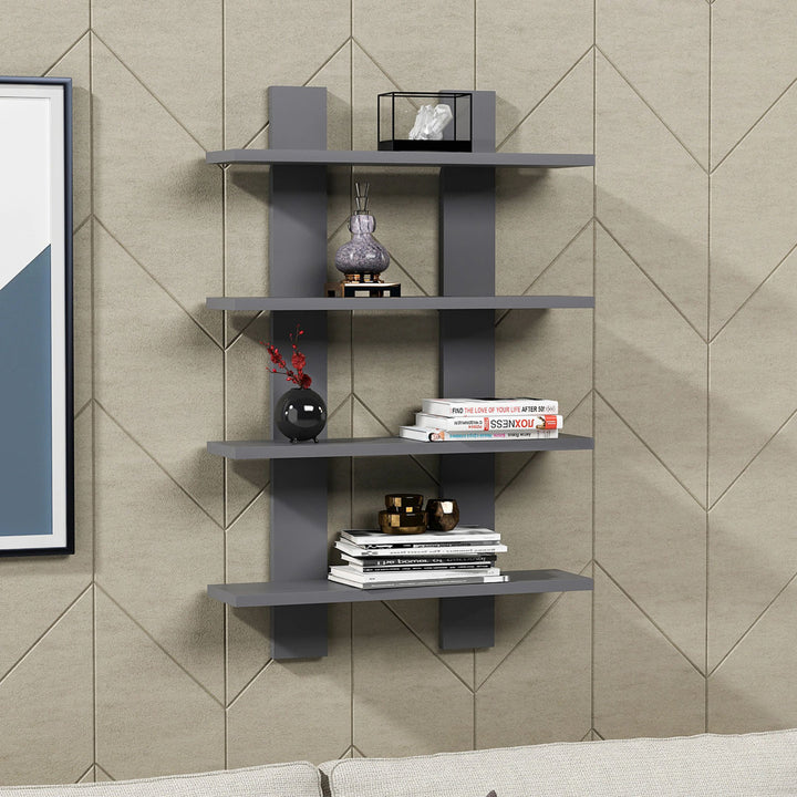 Angelinamarie 4 Piece Tiered Shelf Wade Logan® Finish: Anthracite