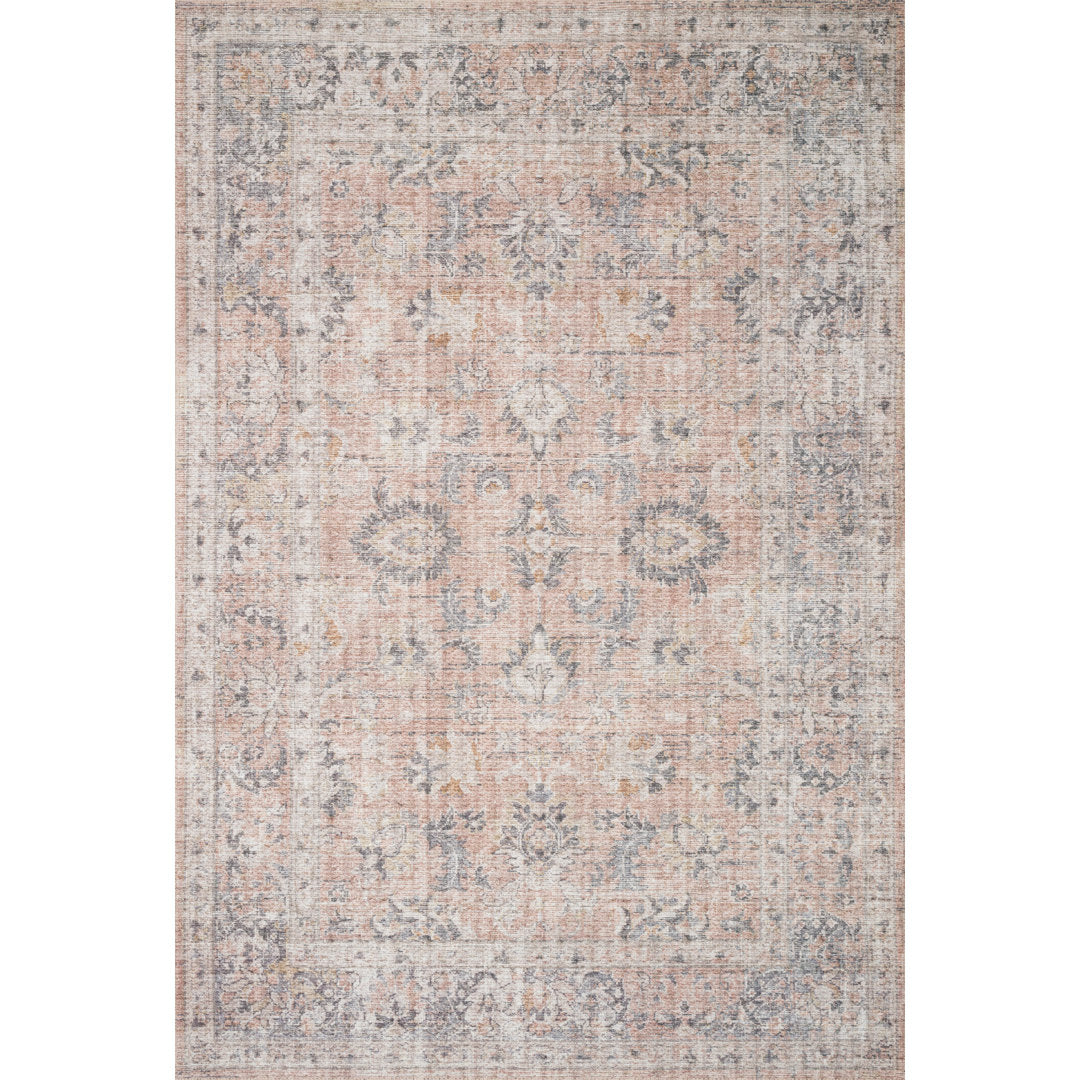 Gelo Oriental Blush/Gray Rug Bungalow Rose Rug Size: Rectangle 9' x 12'