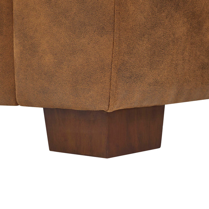 81'' Wide Rolled Arm Sofa Latitude Run® Upholstery Color: Light Brown