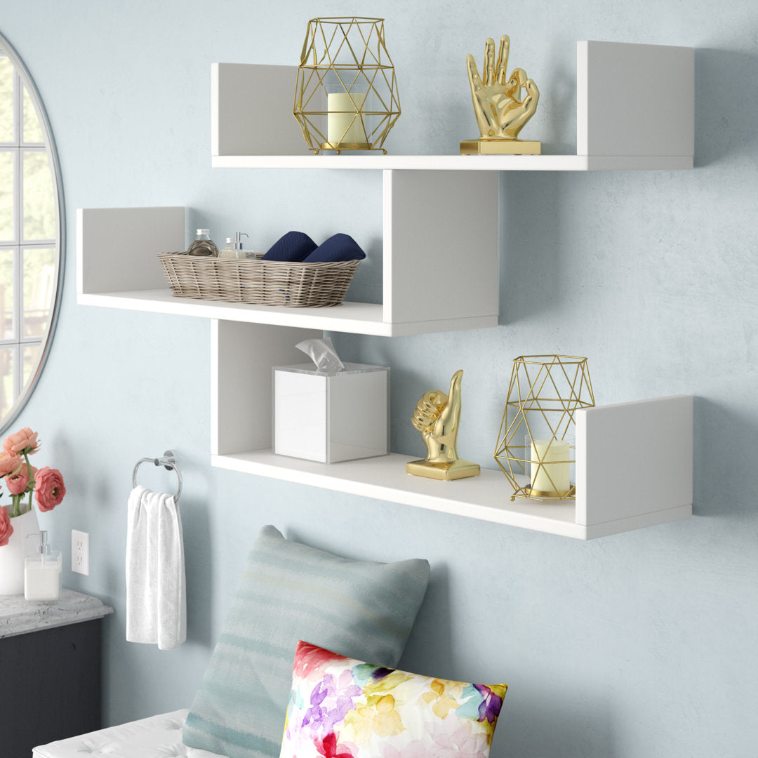 Ramage 3 Piece Accent Shelf Mercury Row® Finish: White