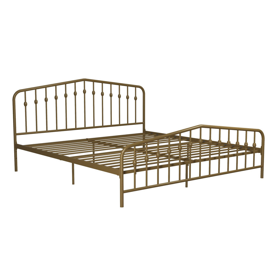 Bushwick Metal Platform Bed Novogratz Color: Gold Size: King