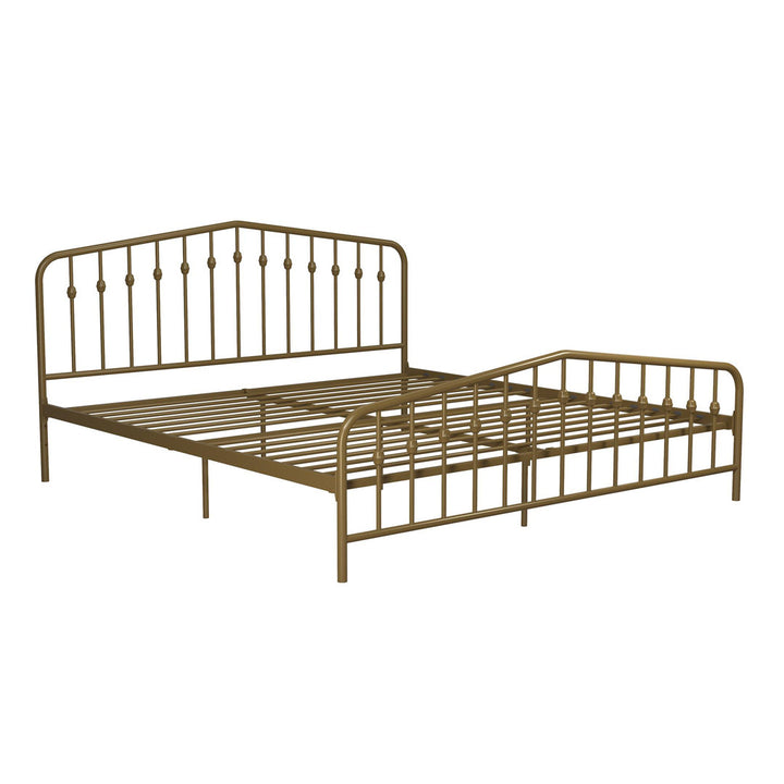 Bushwick Metal Platform Bed Novogratz Color: Gold Size: King