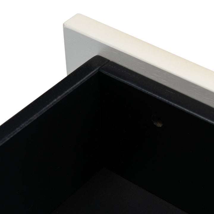 Linaris 2 - Drawer Nightstand Ivy Bronx Color: Black/White Washed