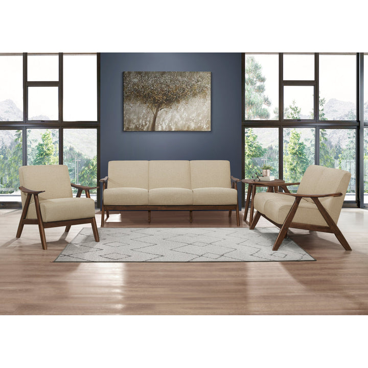 Hofstetter 72.39Cm Wide Polyester Armchair George Oliver Fabric: Light Brown Linen