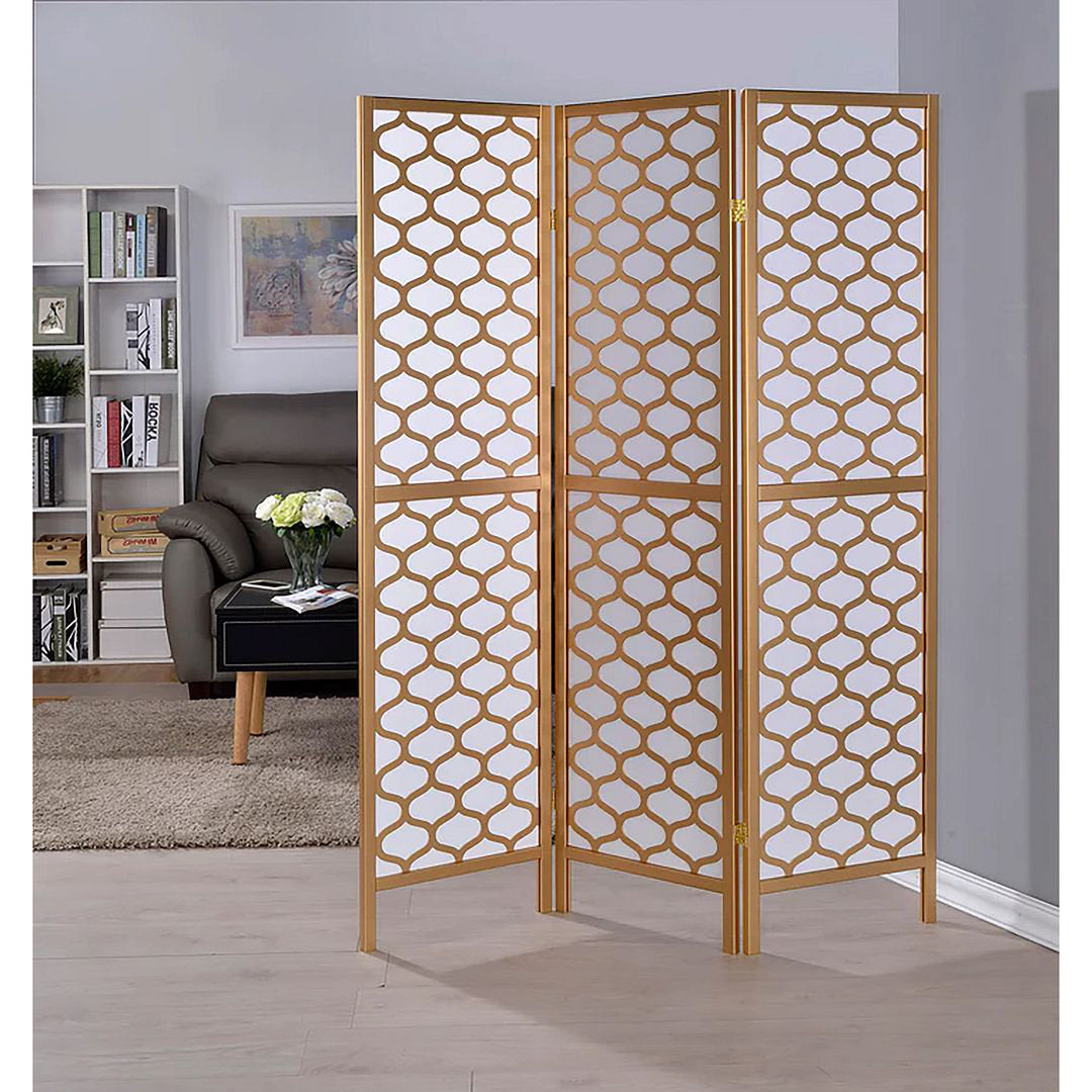 Maryanne 70.5" H Folding Solid Wood Room Divider Everly Quinn Number of Panels: 3