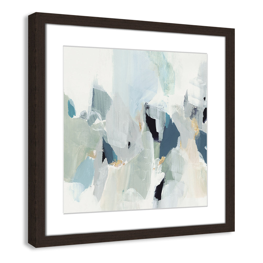 Little Talks II by Isabelle Z - Picture Frame Print on Canvas Casa Fine Arts Size: 17" H x 17" W x 1.25" D Format: Walnut Picture Framed Paper