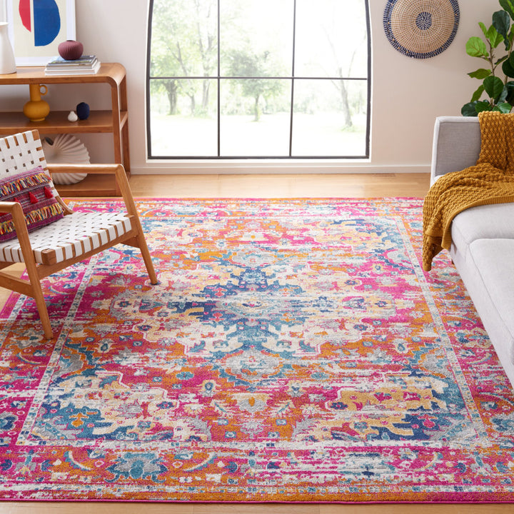 Felty 154 Area Rug In Fuchsia / Gold Langley Street® Rug Size: Rectangle 8' x 10'