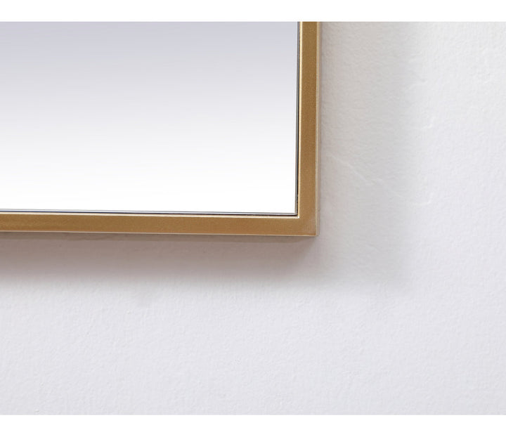 Valparaiso Accent Mirror Wade Logan® Size: 24"  x 24"  Finish: Brass