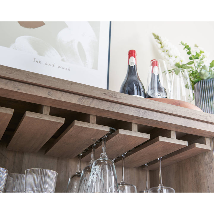 Morgan Bar Cabinet Steelside™ Color: Stone Gray