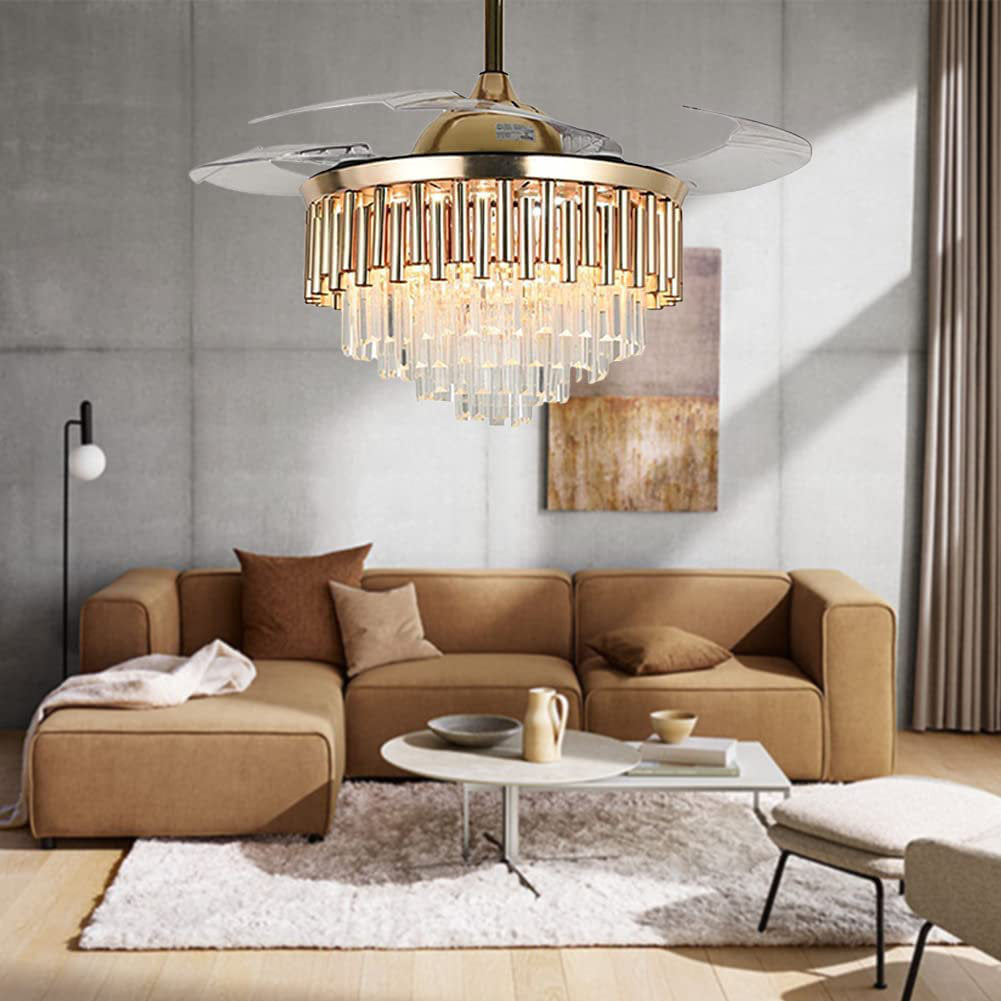 42" Courtny 4 - Blade Windbell Decorated Blade Ceiling Fan With Remote Control And Light Kit Included Everly Quinn Finish: Gold