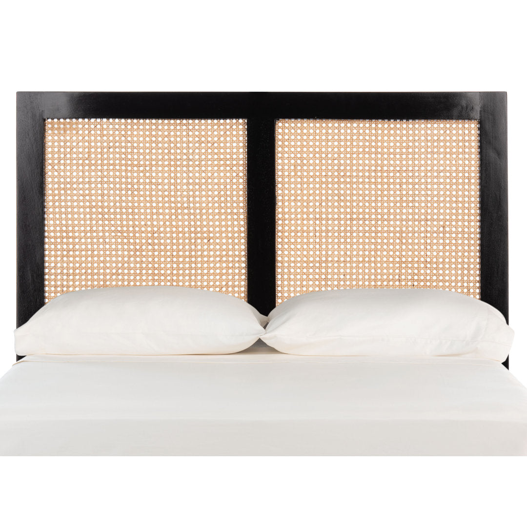 Tahoe Rattan Headboard Joss & Main Color: Black Size: Twin