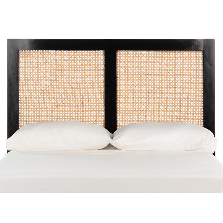 Tahoe Rattan Headboard Joss & Main Color: Black Size: Twin