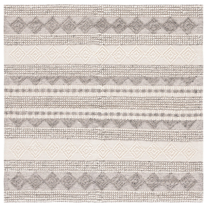 Jacques Hand Woven 60% Wool And 40% Cotton Striped Rug Union Rustic Rug Size: Square 6'