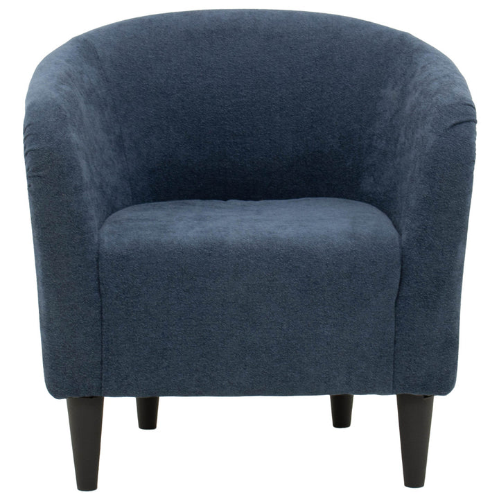 29.50'' Wide Barrel Chair Willa Arlo™ Interiors Fabric OR Leather Type: Chloe Indigo 100% Polyester