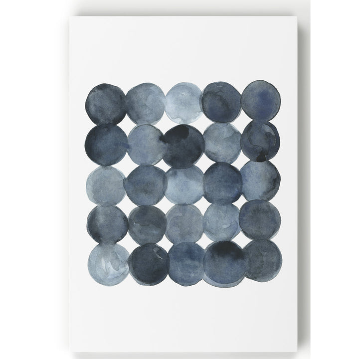 Blue Gray Density I - Painting on Canvas Mercury Row® Size: 12" H x 8" W x 1.5" D Format: Wrapped Canvas