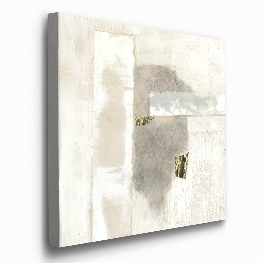 Neutral Gold I' - Wrapped Canvas Print Mercer41 Size: 16" H x 16" W x 1" D