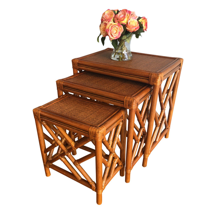 Colusa Rattan 3 Piece Nesting Tables Bay Isle Home™