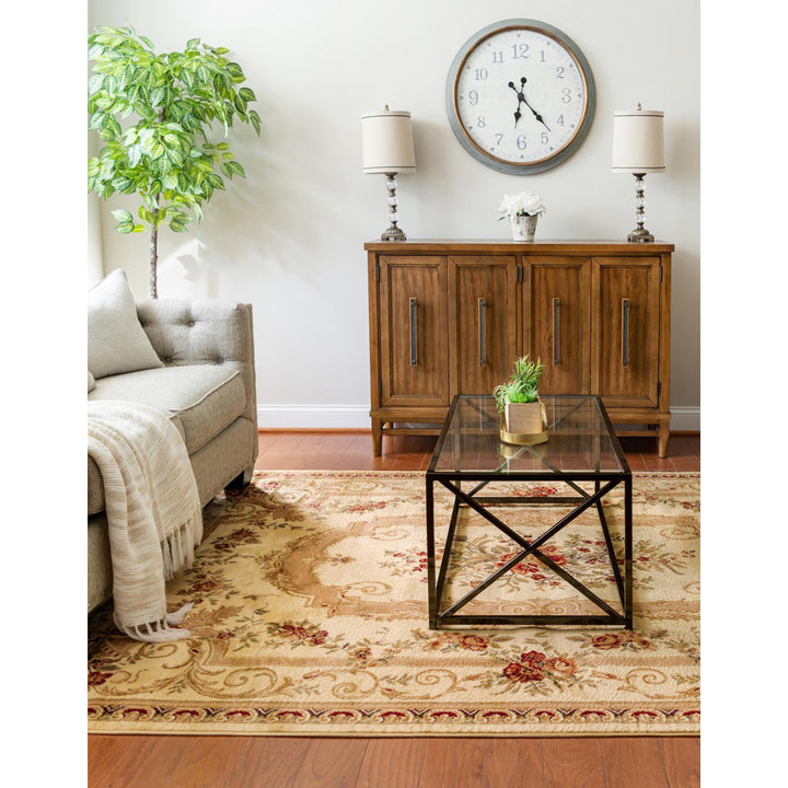 Debora Oriental Cream Area Rug Lark Manor™ Rug Size: Rectangle 7'10" x 11'