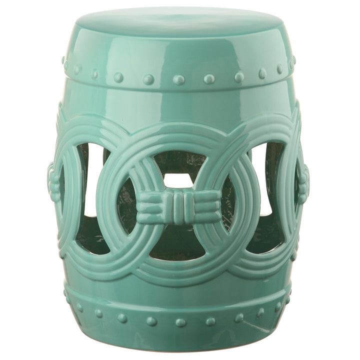 Bartlesville Ceramic Garden Stool Longshore Tides Color: Light Blue