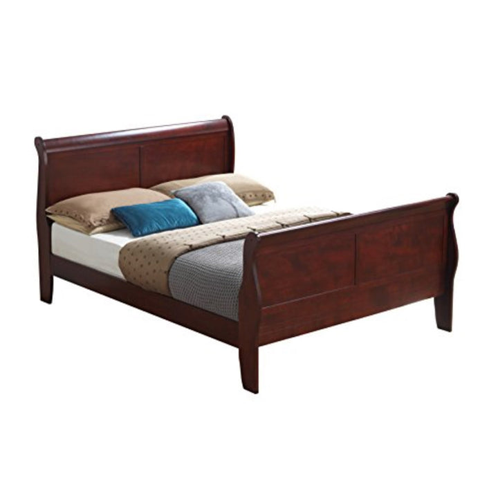 Louis Phillipe Sleigh Bed Glory Furniture Color: Cherry Size: King