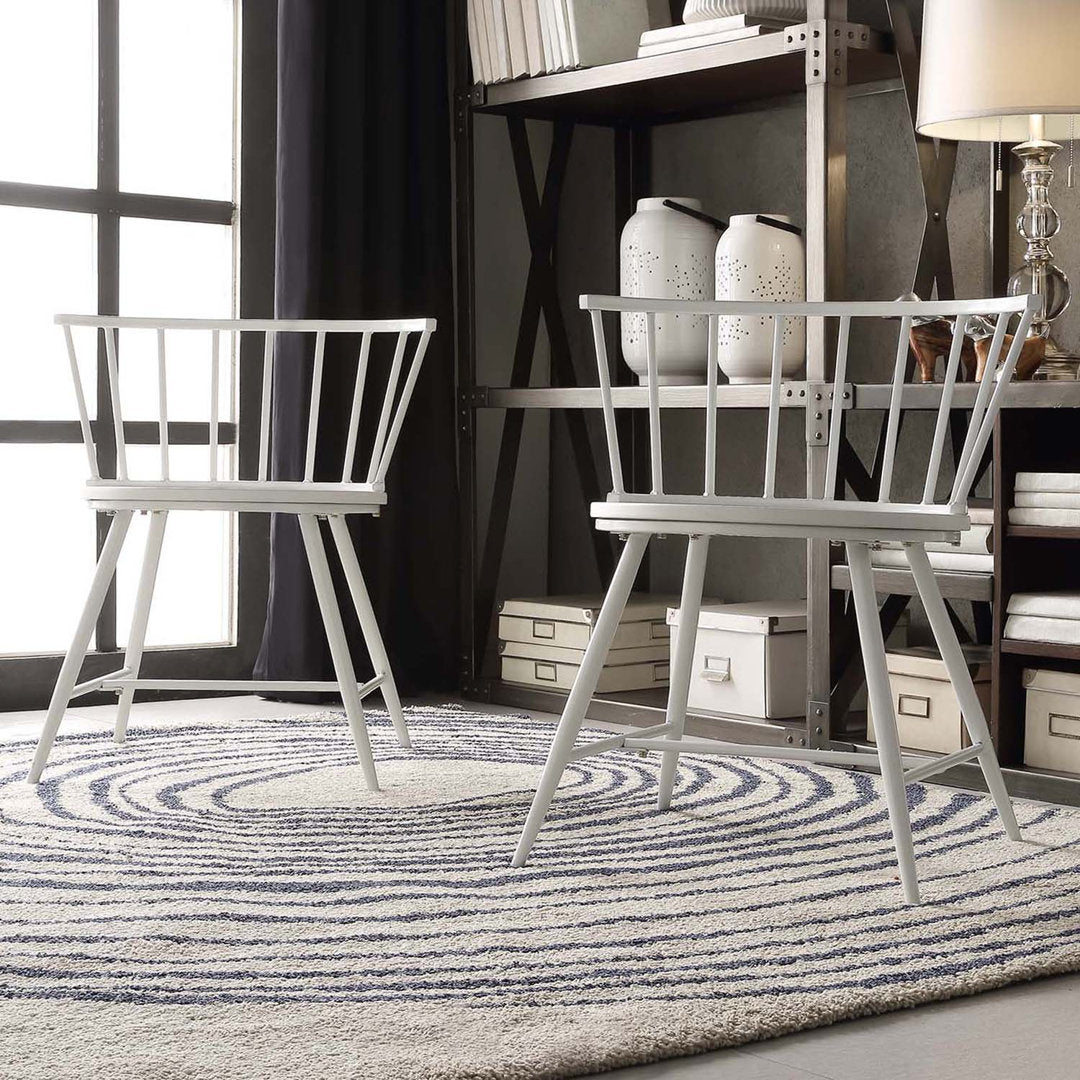 Johanna Metal Side Chair (Set of 2) Laurel Foundry Modern Farmhouse® Color: White