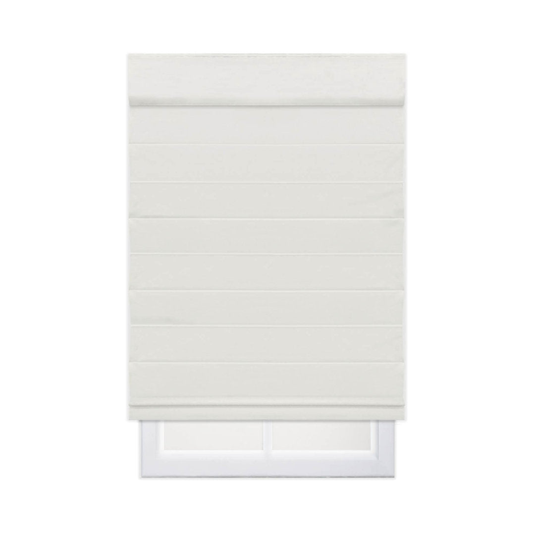 Cordless Blackout 100% Cotton Roman Shade with Cellular Shade Backing Symple Stuff Size: 32"W x 72"L Finish: Ivory