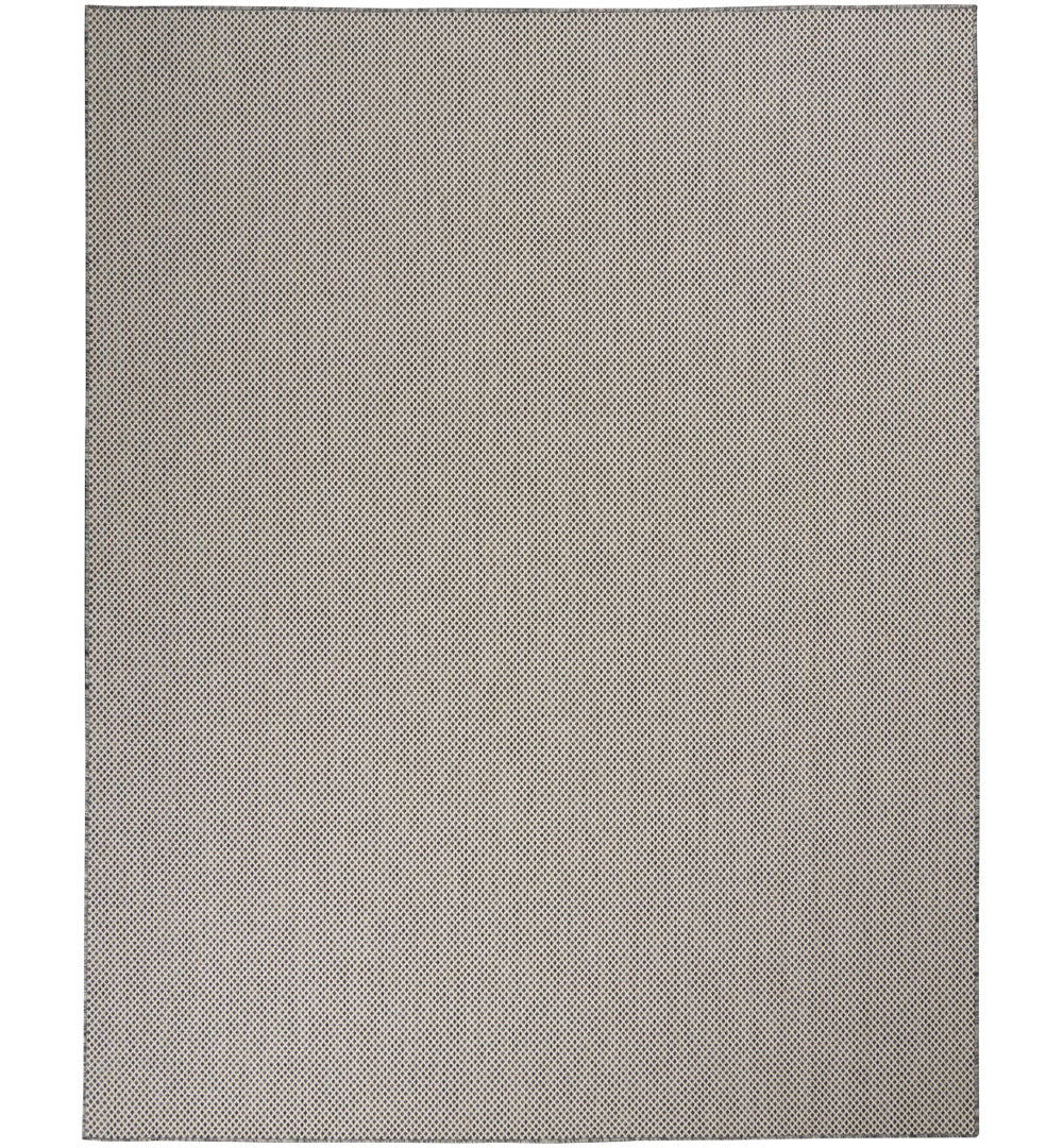 Leia Ivory/Charcoal Gray Indoor / Outdoor Area Rug Sand & Stable™ Rug Size: Rectangle 8' x 10'